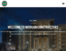 Tablet Screenshot of morganconstructors.com